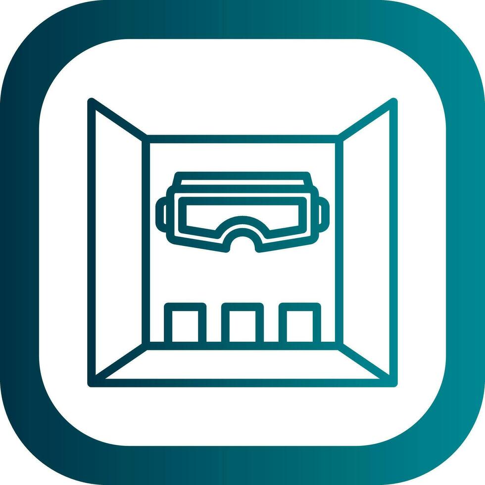 Virtual Reality Room Vector Icon Design