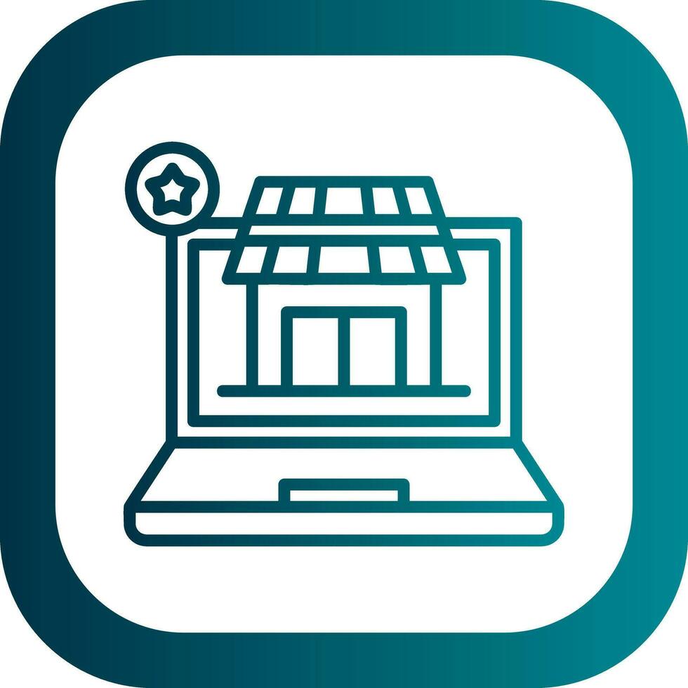 AR Retail Experience Vector Icon Design