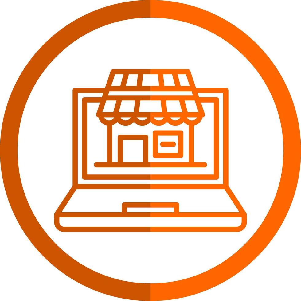 Virtual Marketplace Vector Icon Design