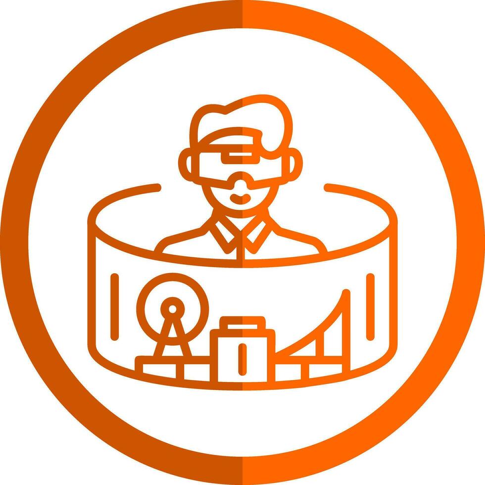 Virtual Theme Park Vector Icon Design