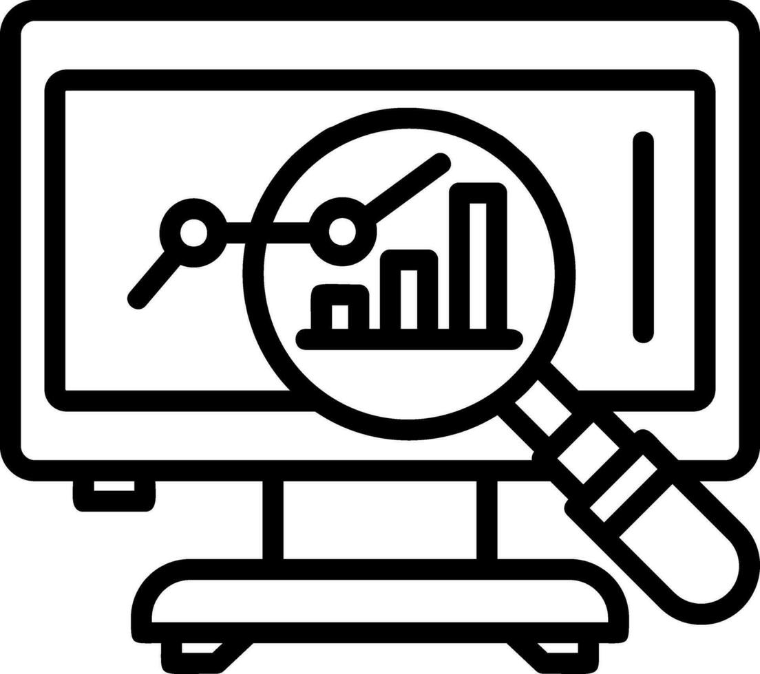 Market Analysis Vector Icon Design