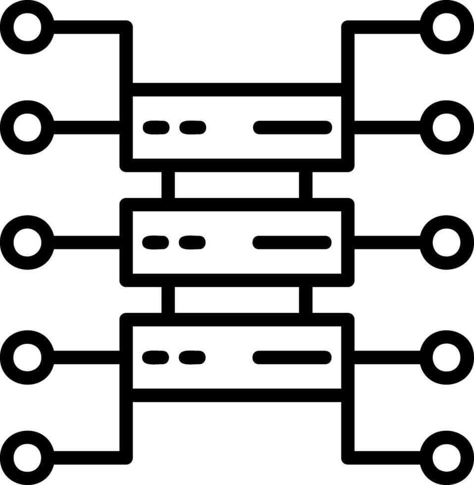 Organizational Structure Vector Icon Design