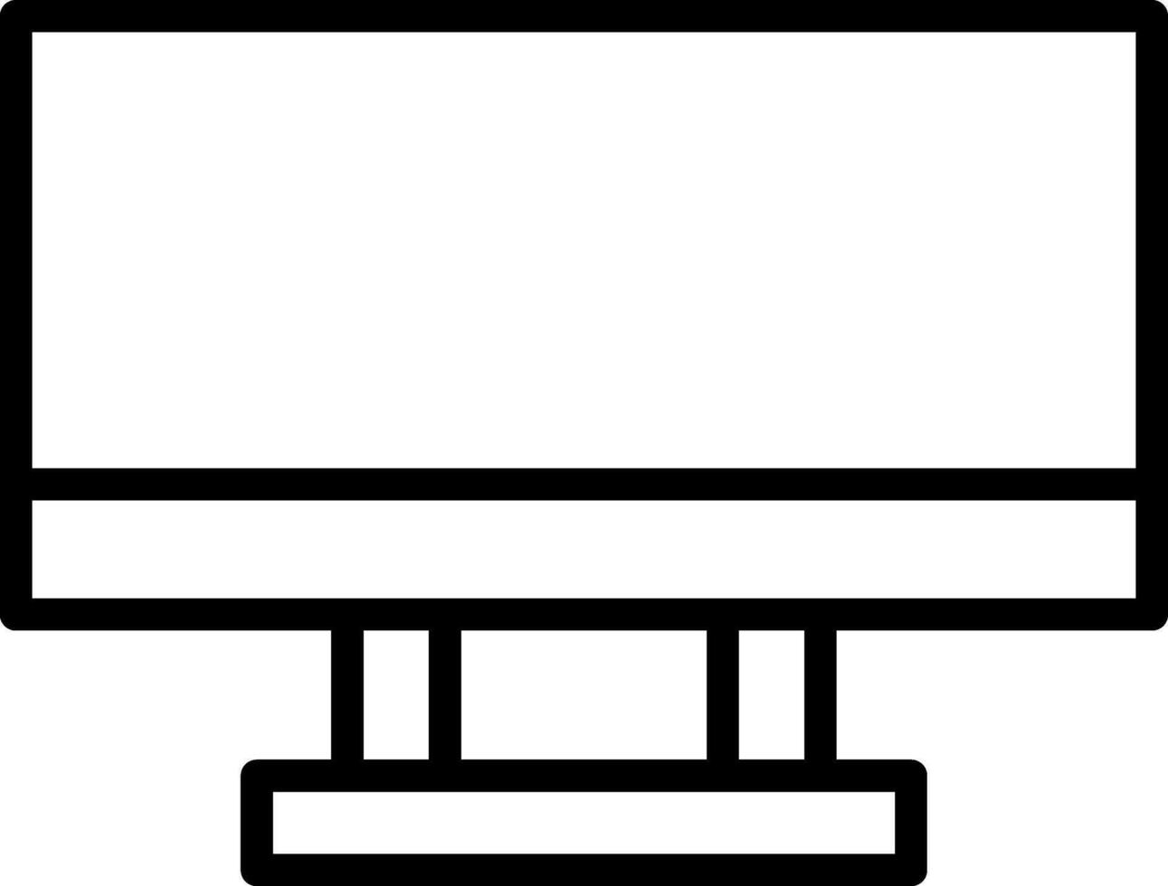 Monitor Screen Vector Icon Design