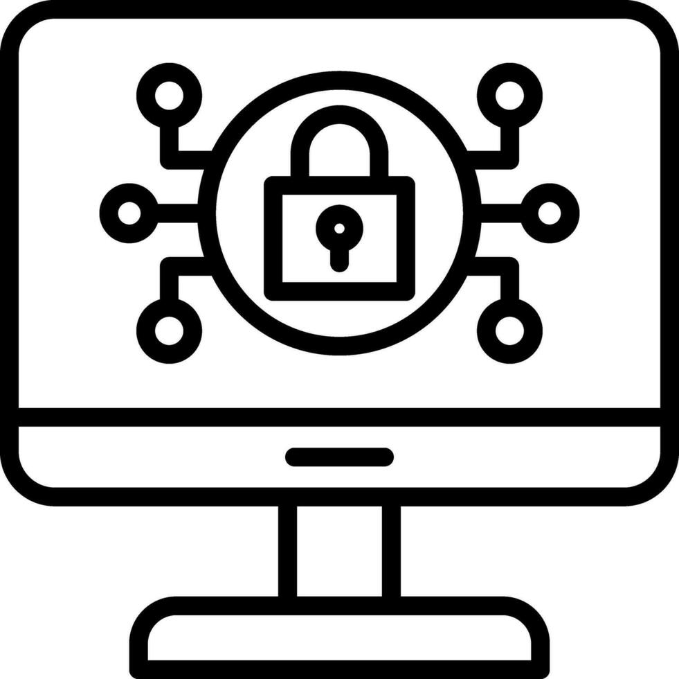Online Security Risks Vector Icon Design