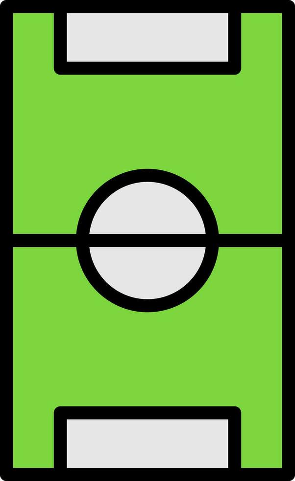 Football Pitch Vector Icon Design