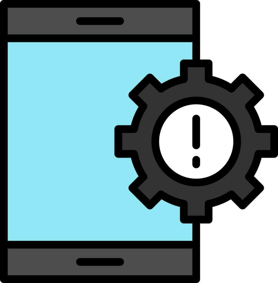 Mobile App Vulnerabilities Vector Icon Design