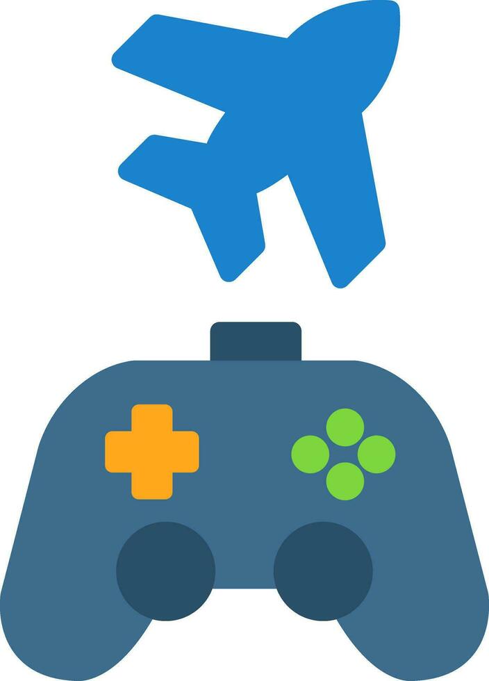 Game plane Vector Icon Design