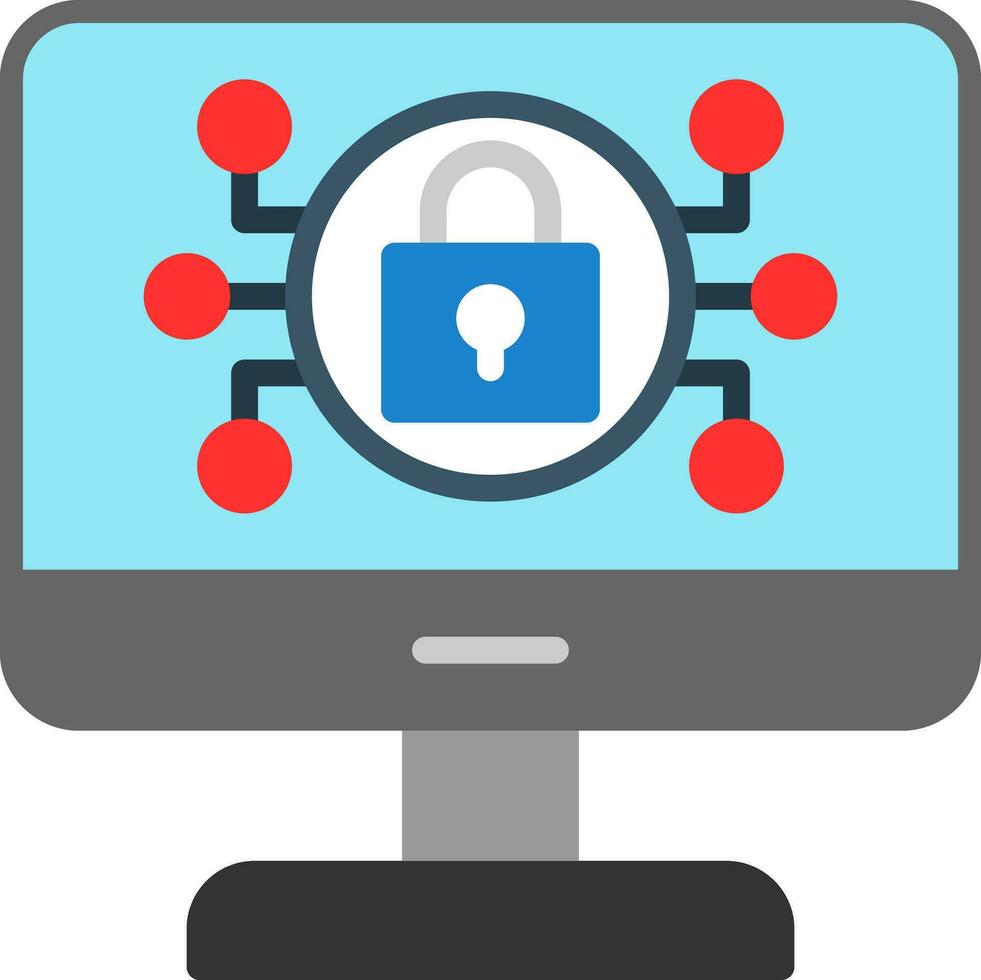 Online Security Risks Vector Icon Design