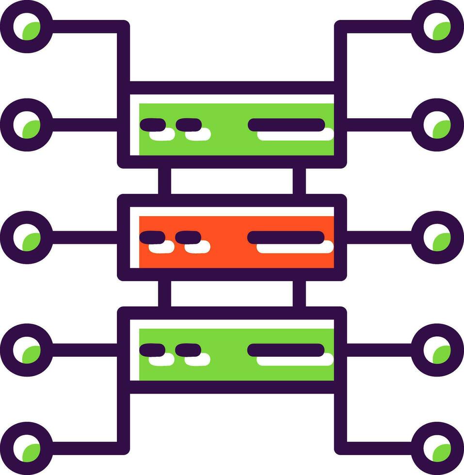 Organizational Structure Vector Icon Design