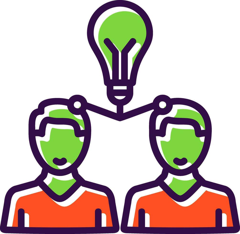 Knowledge Sharing Vector Icon Design