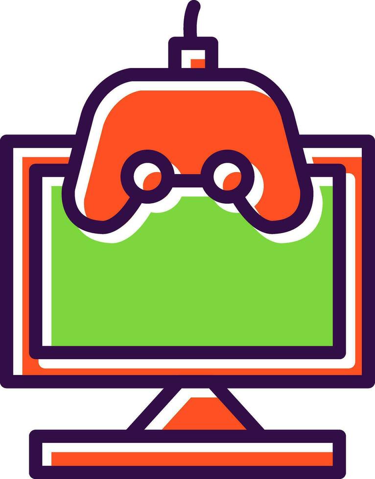 Monitor Vector Icon Design