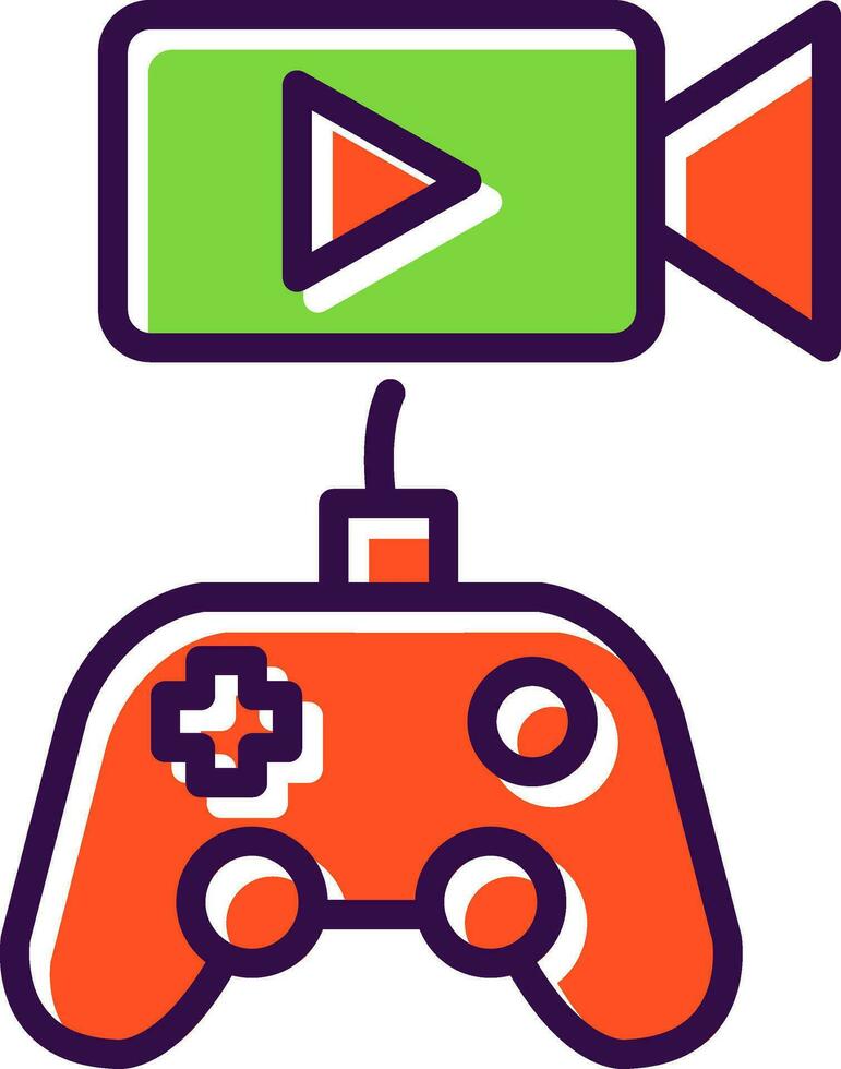 Live Stream Vector Icon Design