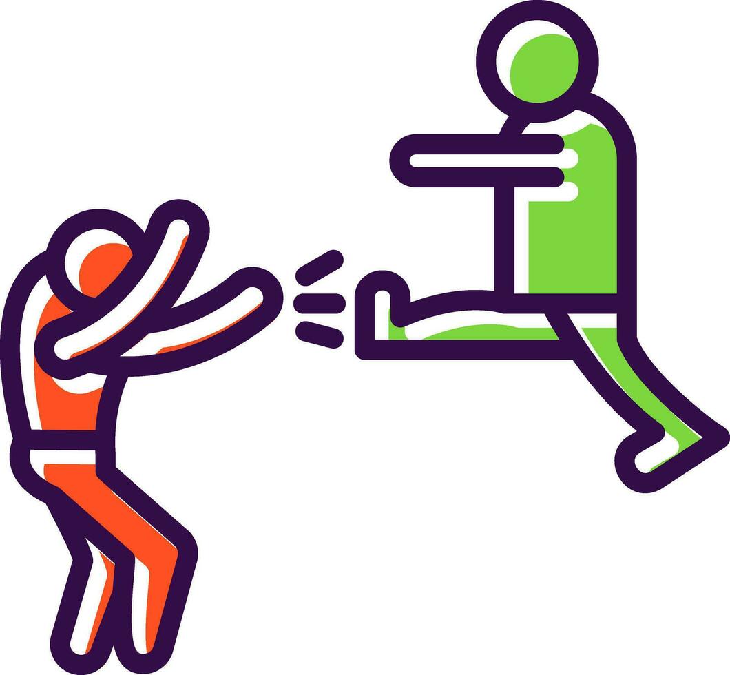 Fighting Vector Icon Design