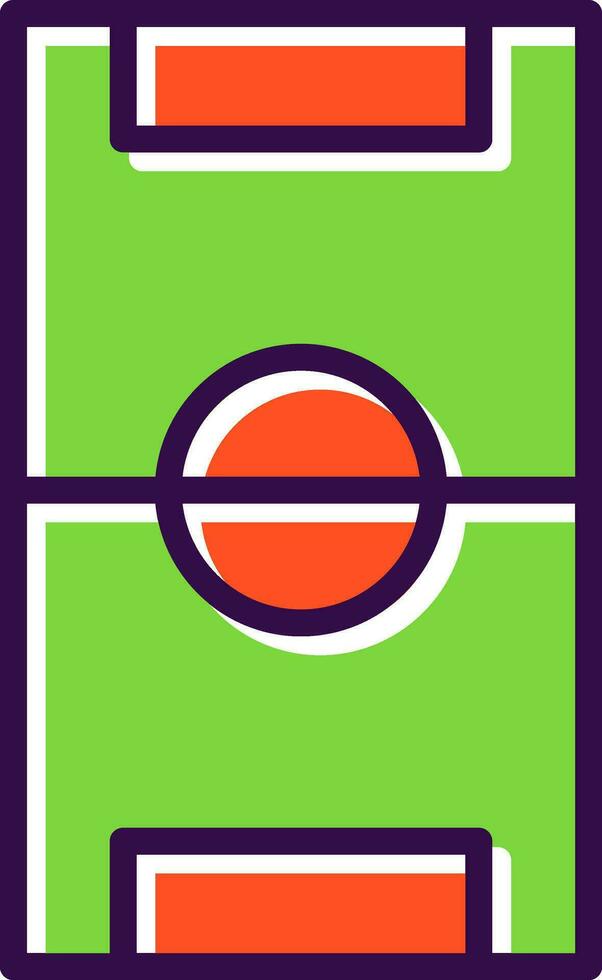 Football Pitch Vector Icon Design