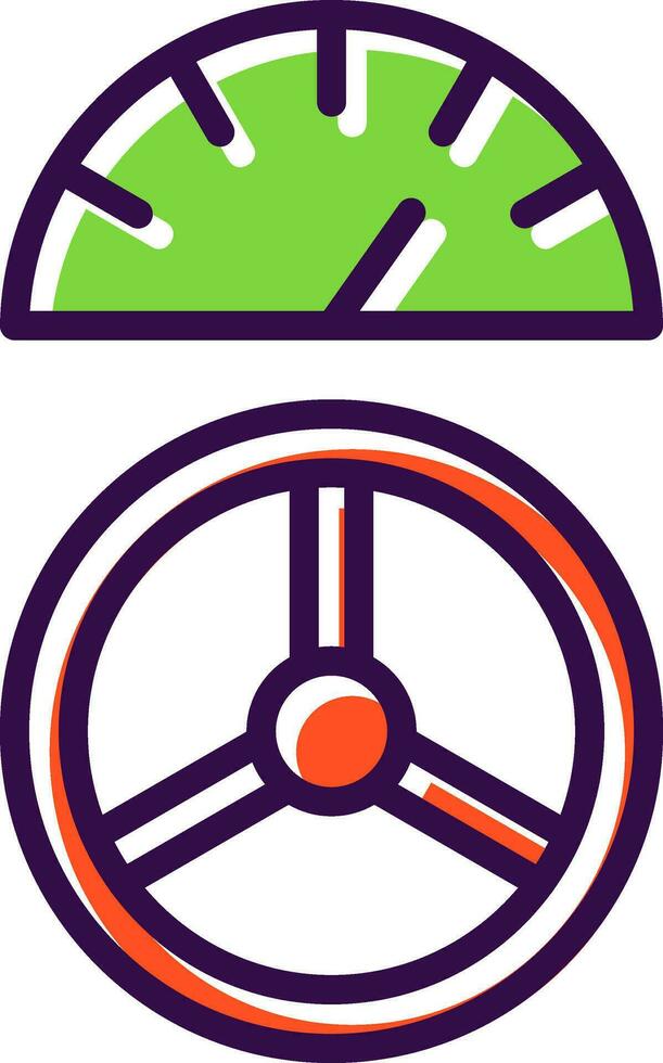 Driving Control Vector Icon Design