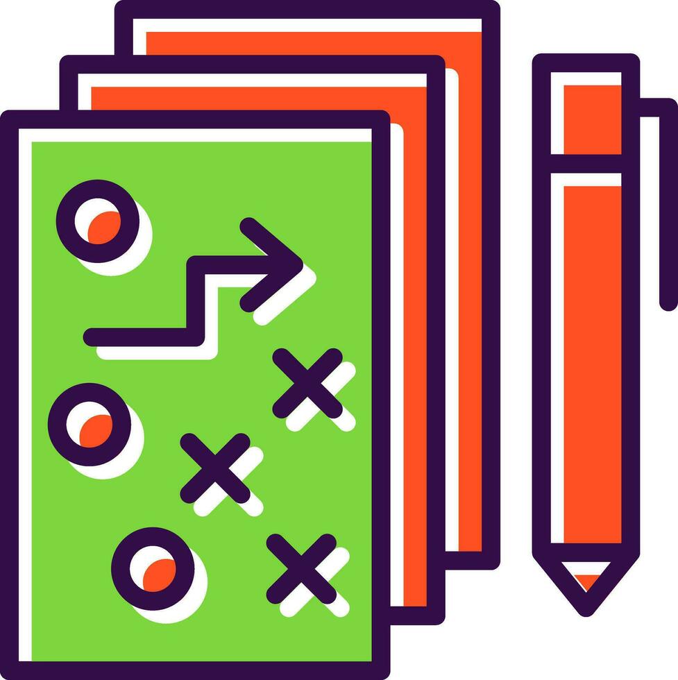 Strategic Plan Vector Icon Design