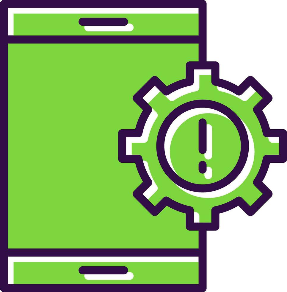 Mobile App Vulnerabilities Vector Icon Design