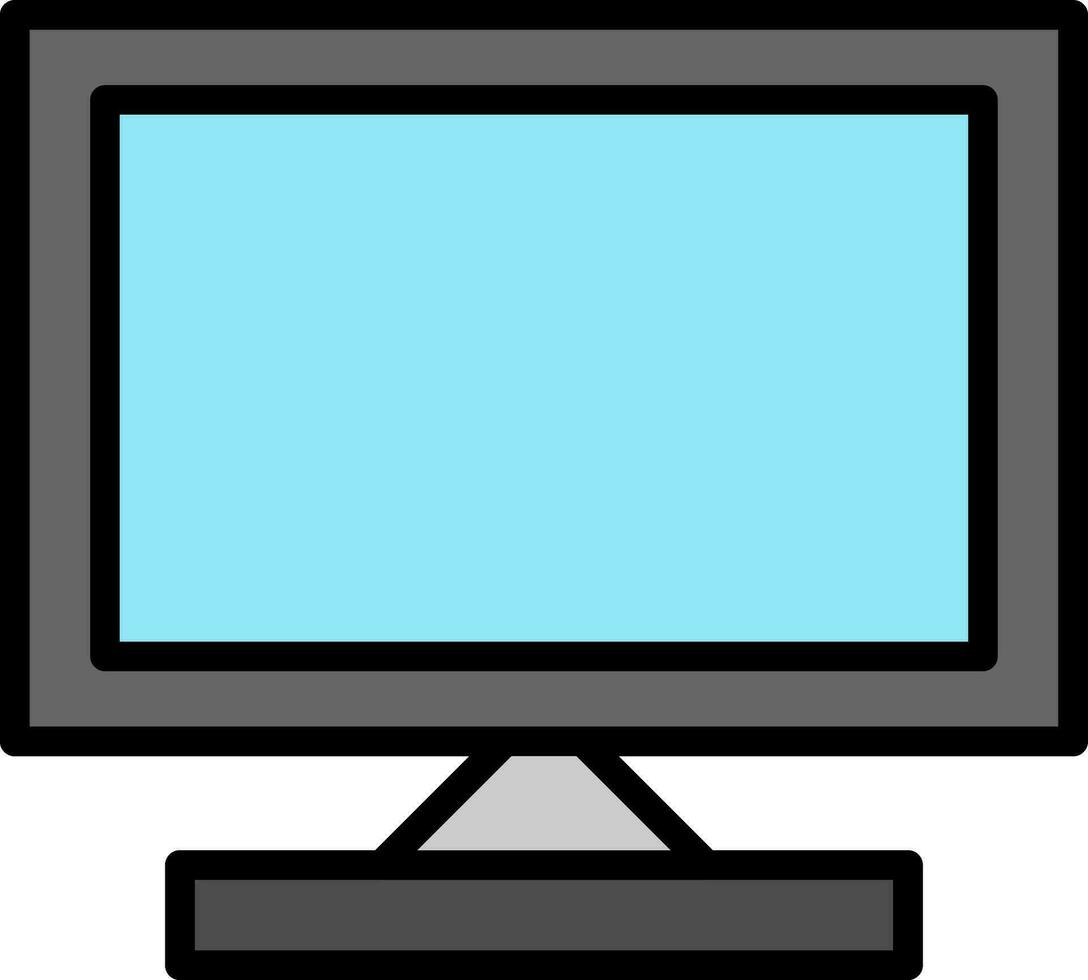 Monitor Screen Vector Icon Design