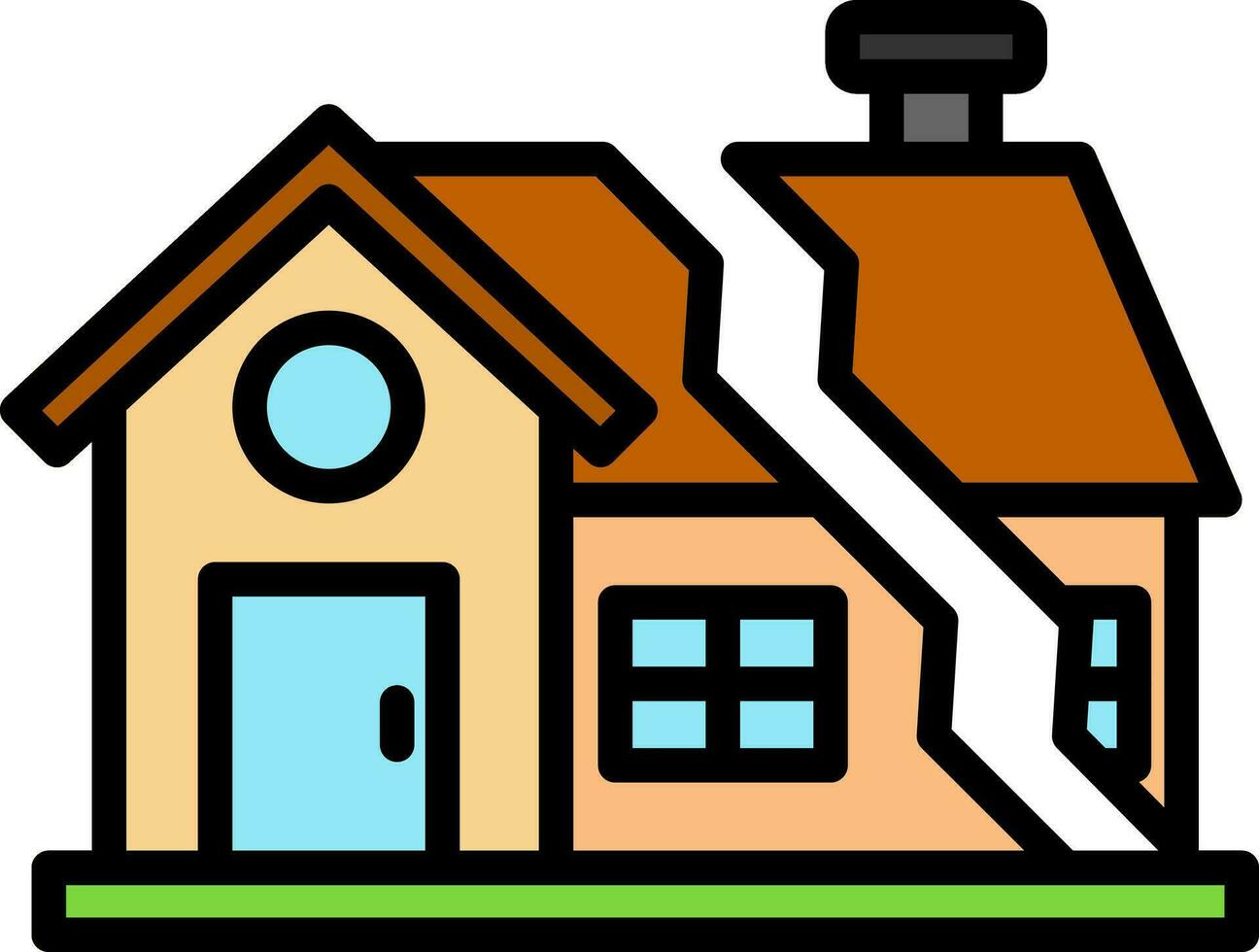 Property Damage Vector Icon Design