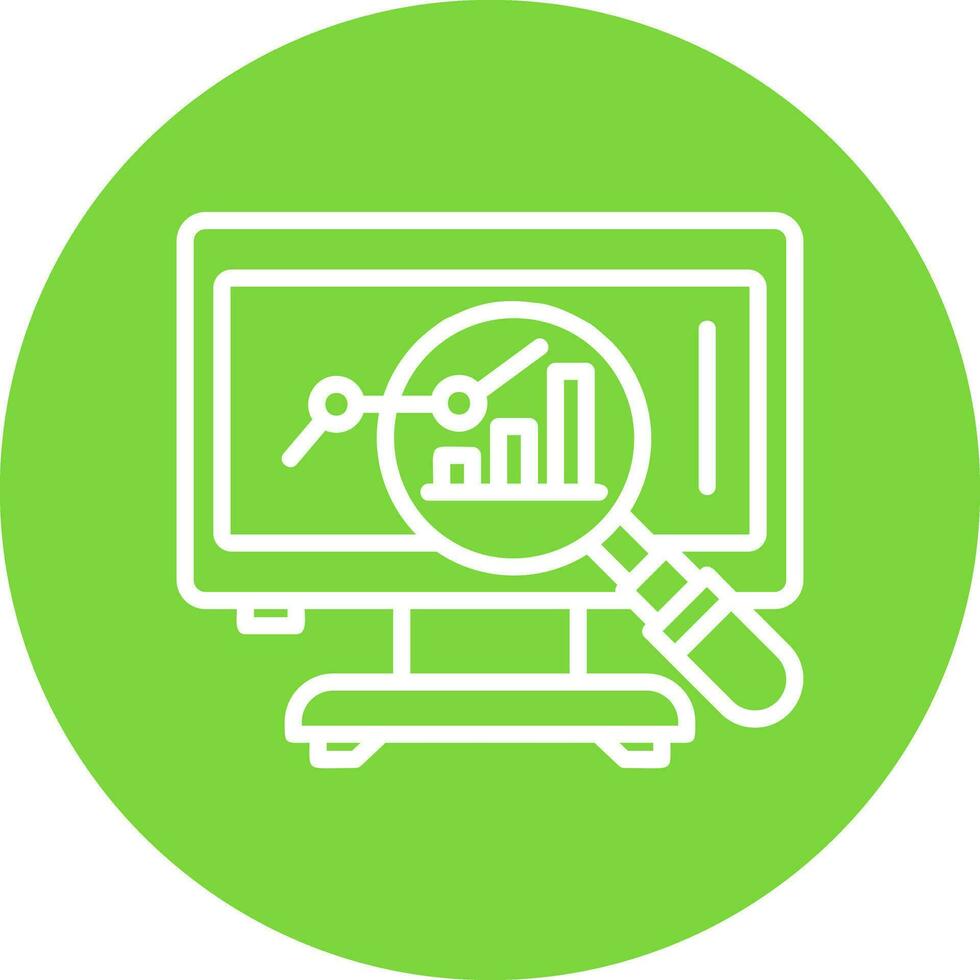 Market Analysis Vector Icon Design