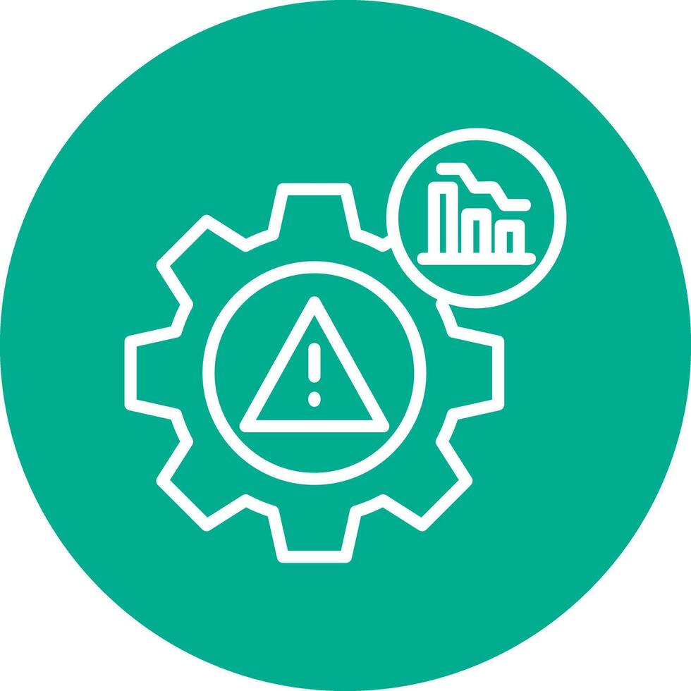 Risk Mitigation Vector Icon Design