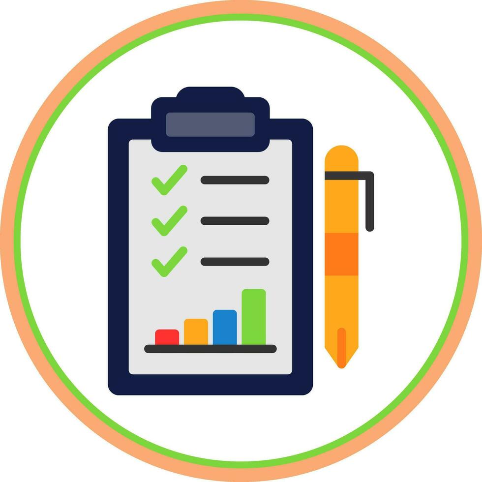 Performance Evaluation Vector Icon Design