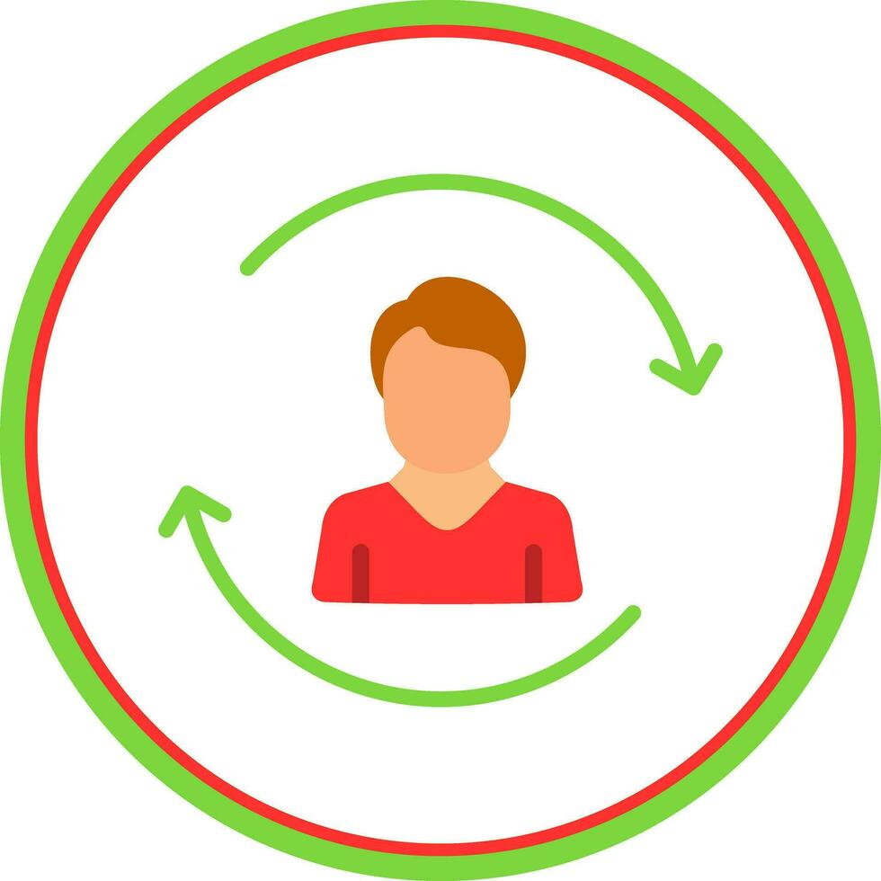 Customer Churn Vector Icon Design