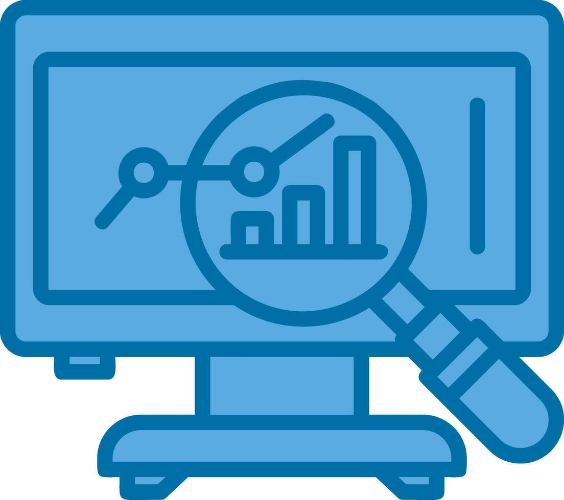 Market Analysis Vector Icon Design