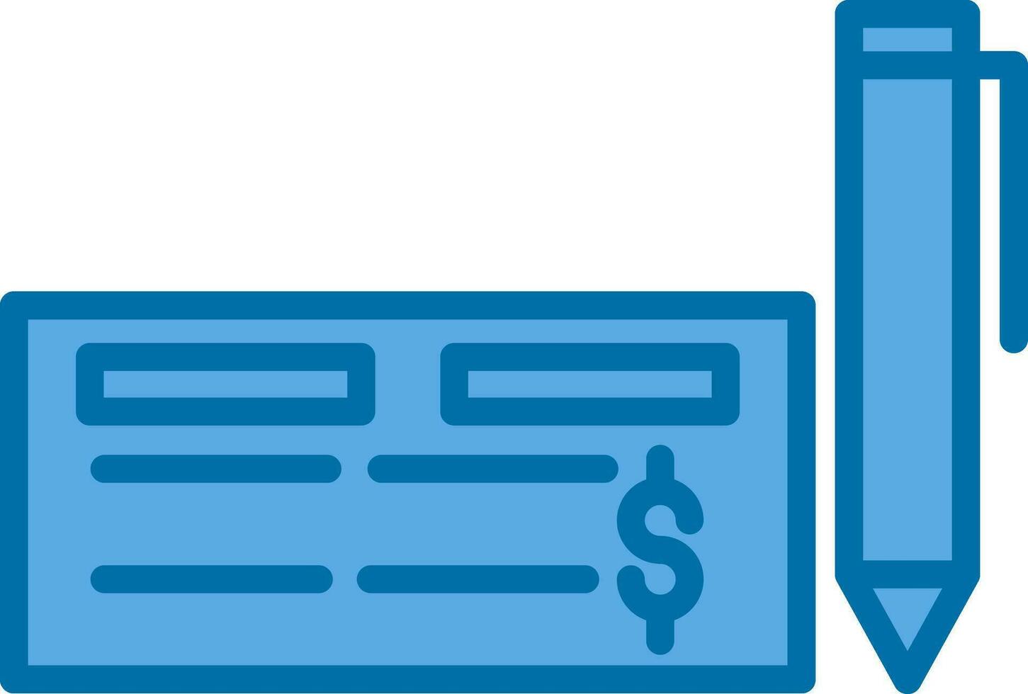 Cheque Vector Icon Design