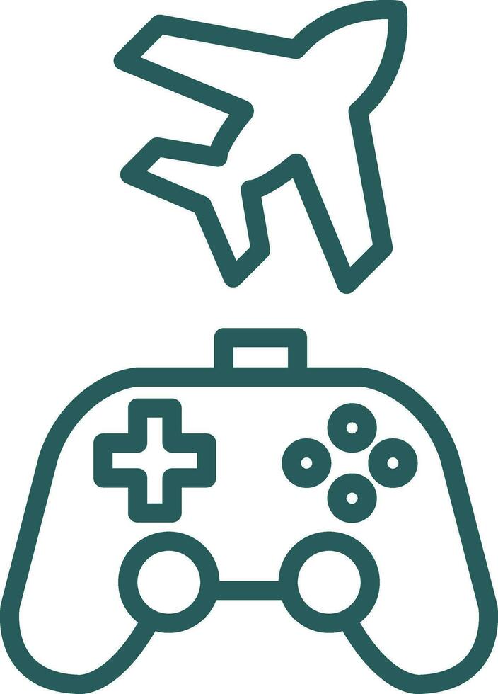 Game plane Vector Icon Design