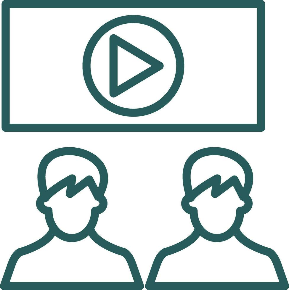 Viewership Vector Icon Design