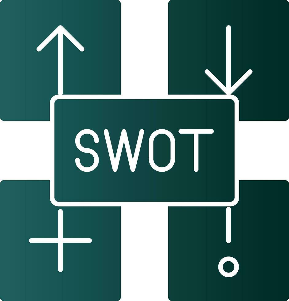 SWOT Analysis Vector Icon Design