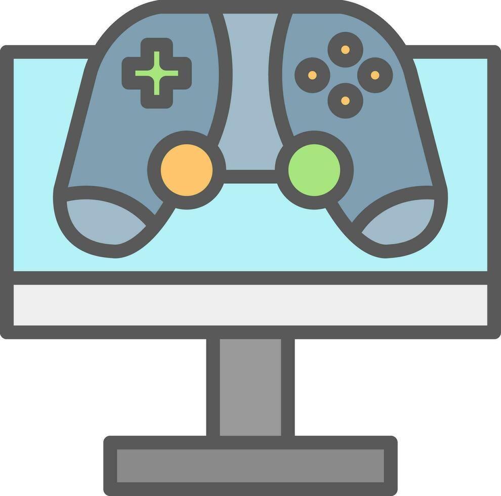 Monitor Screen Vector Icon Design