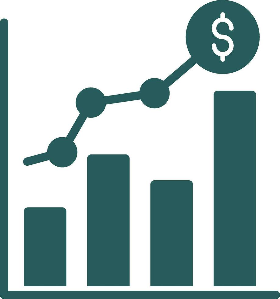 Market Trends Shift Vector Icon Design