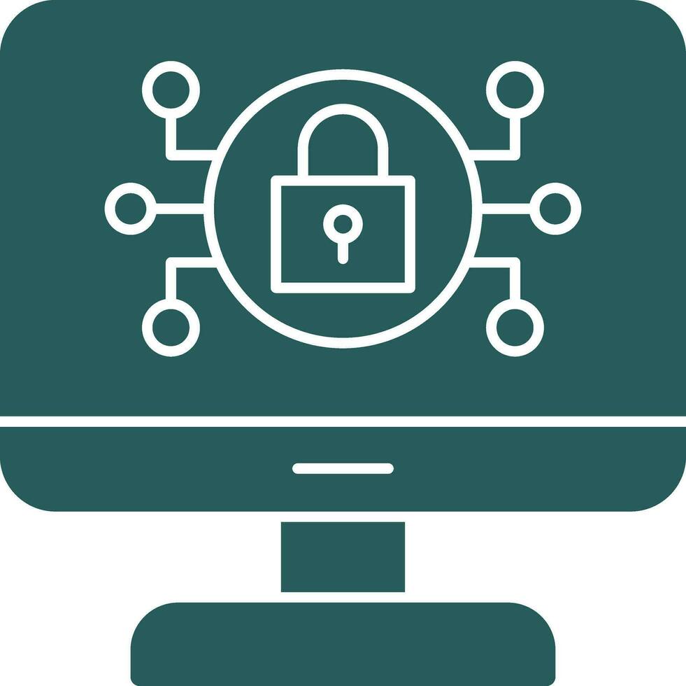 Online Security Risks Vector Icon Design