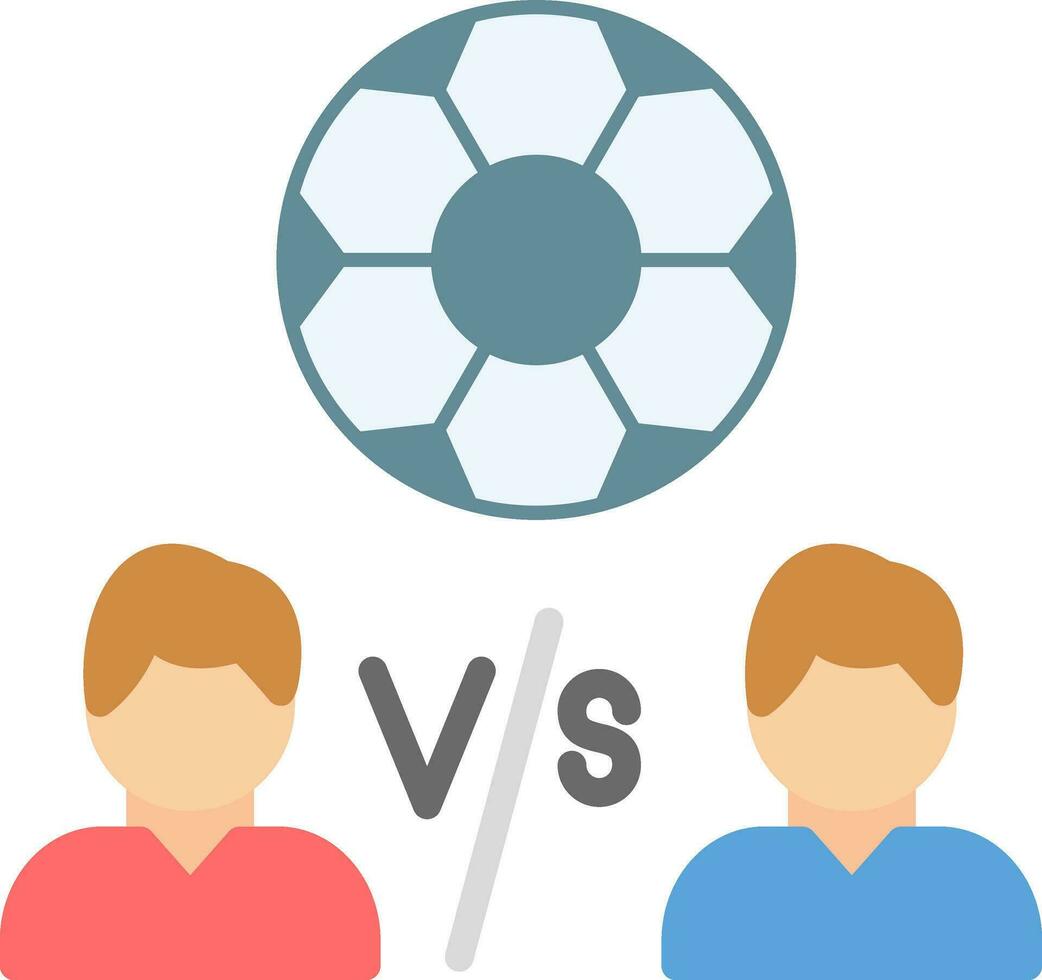 jugador versus jugador vector icono diseño