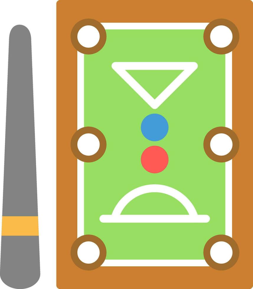 Pool Table Vector Icon Design