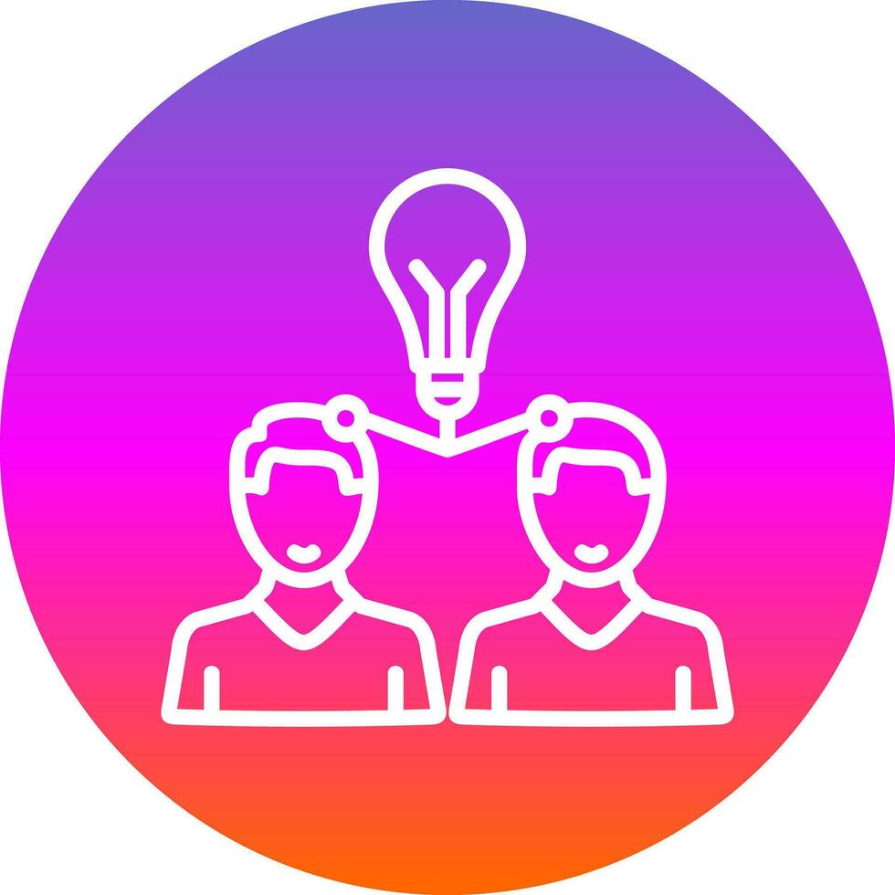 Knowledge Sharing Vector Icon Design