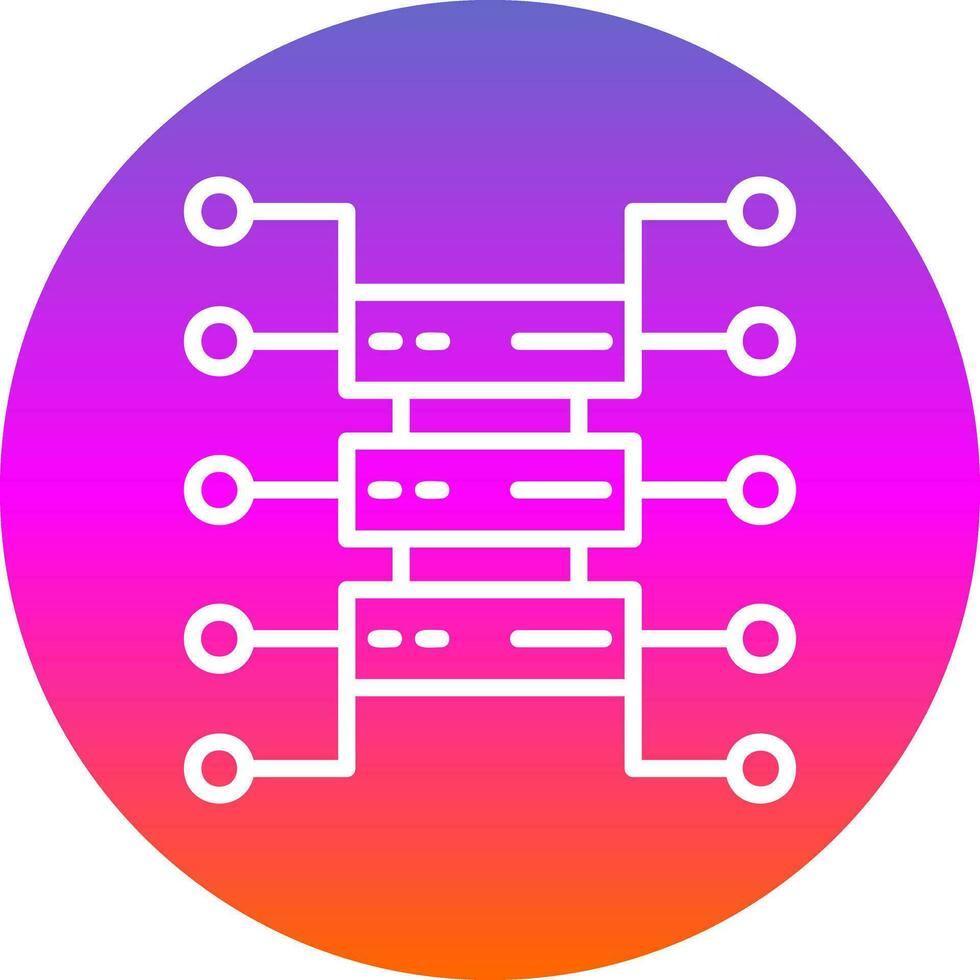 Organizational Structure Vector Icon Design