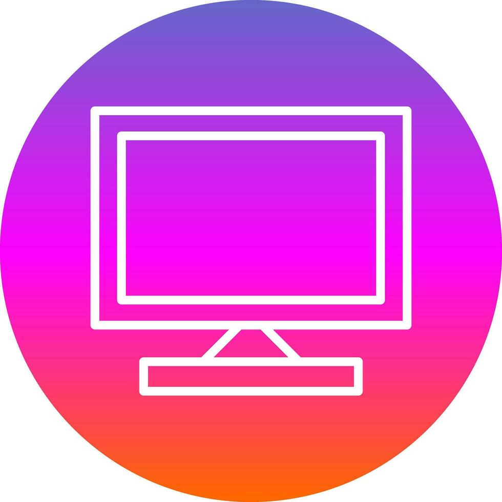 Monitor Screen Vector Icon Design