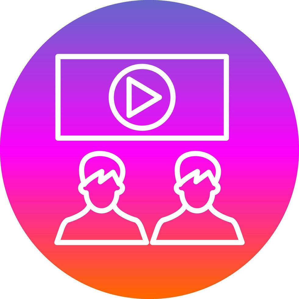 Viewership Vector Icon Design