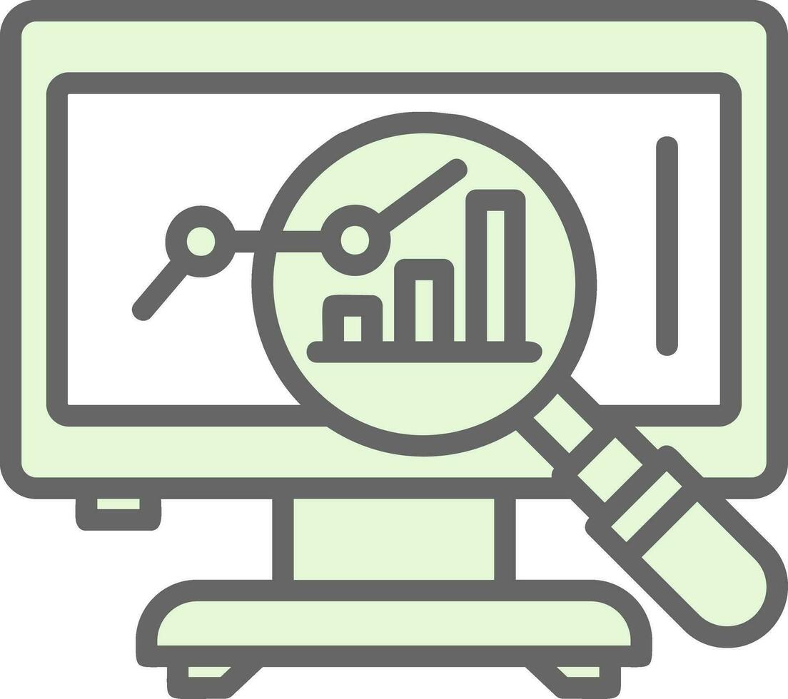 Market Analysis Vector Icon Design