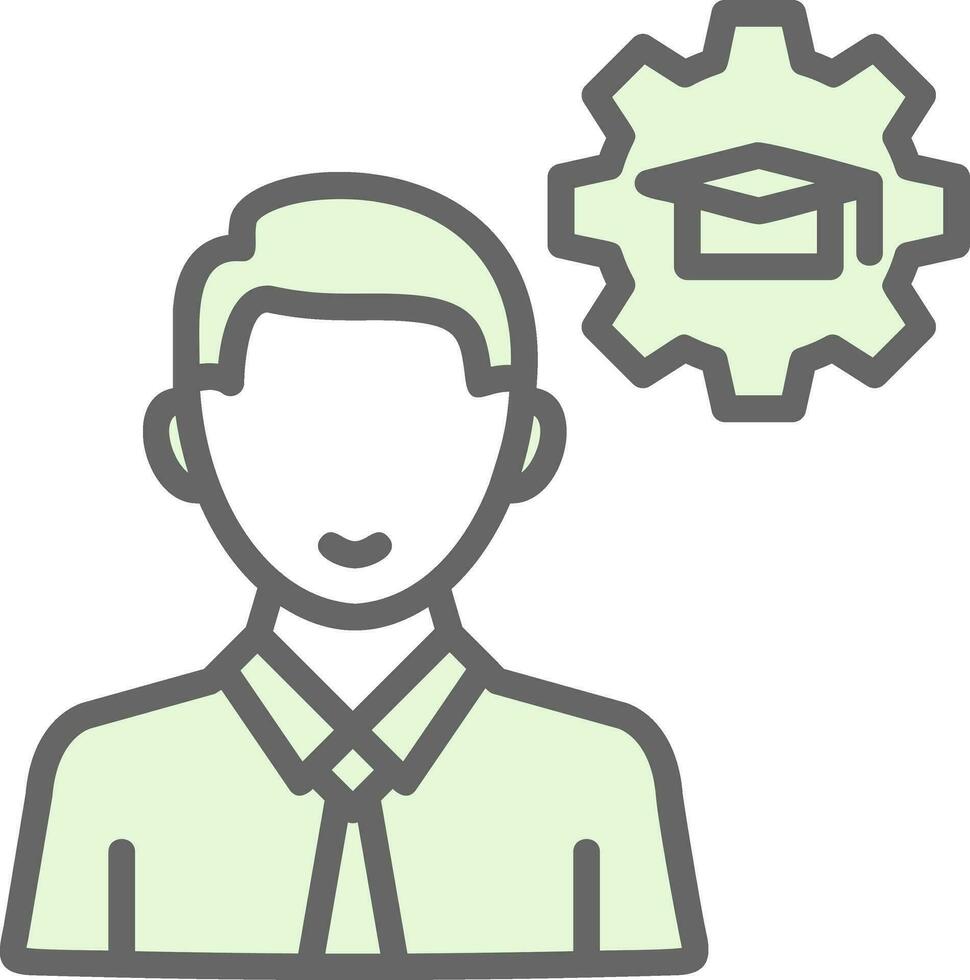 Knowledge Management Vector Icon Design