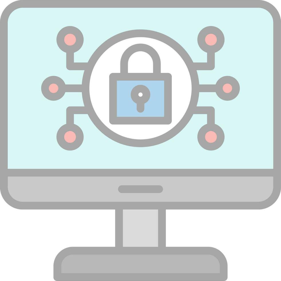 Online Security Risks Vector Icon Design