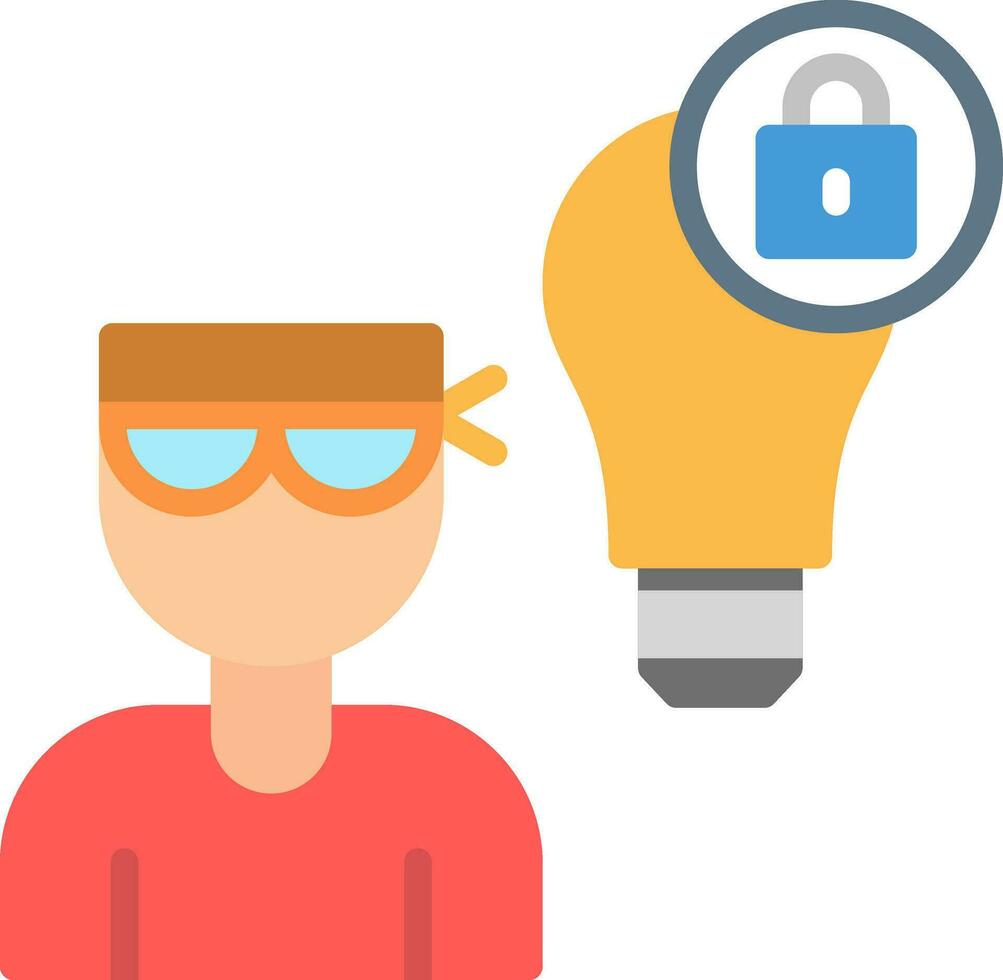 Intellectual Property Theft Vector Icon Design