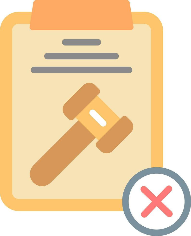 Regulatory Non Compliance Vector Icon Design