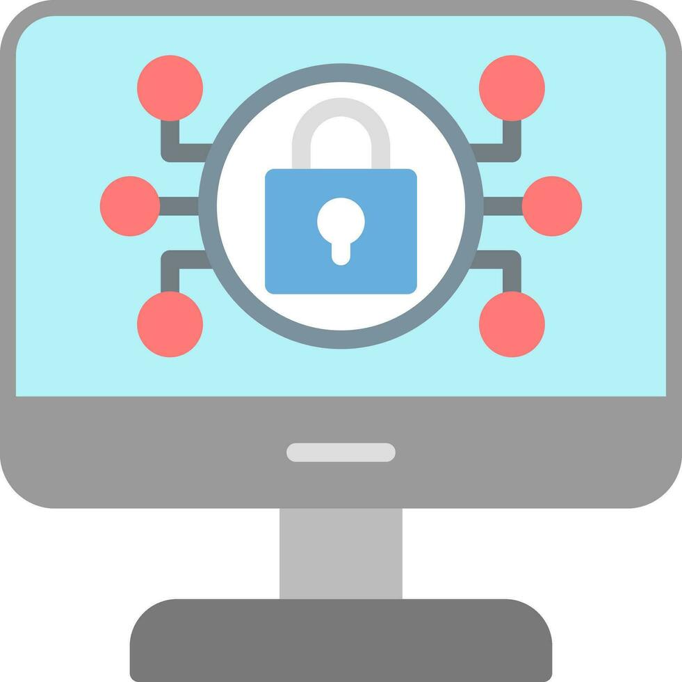 Online Security Risks Vector Icon Design