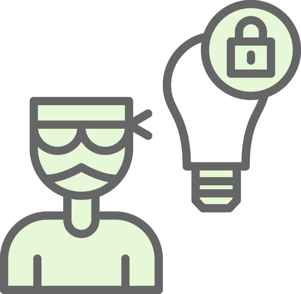 Intellectual Property Theft Vector Icon Design