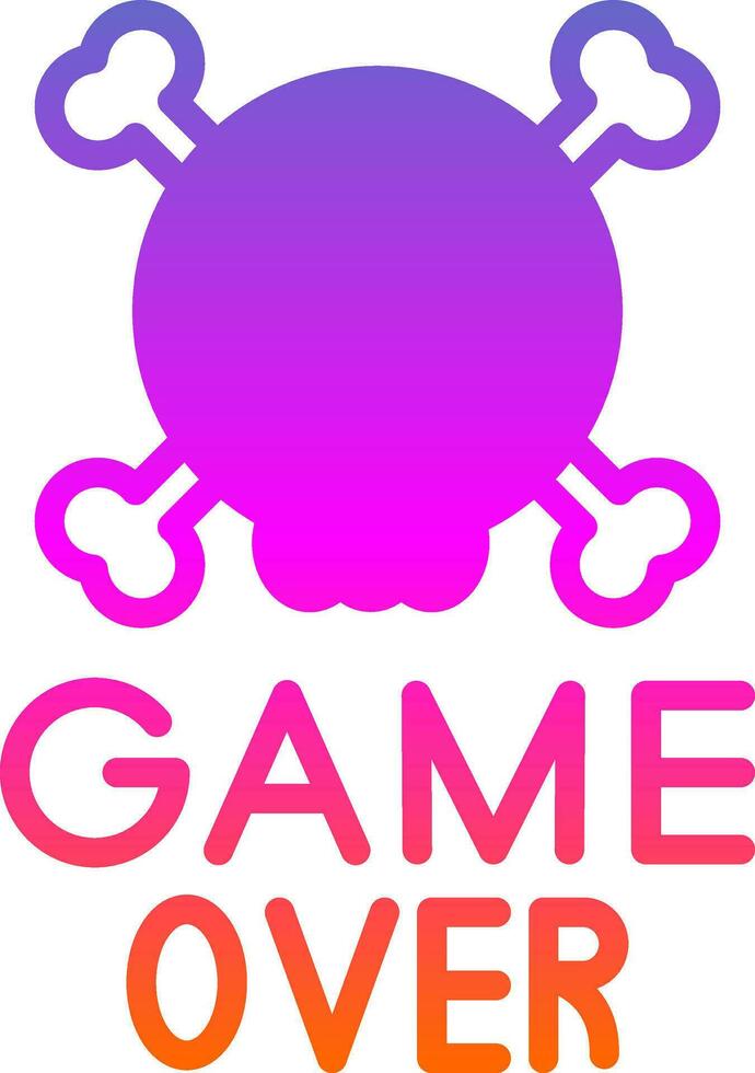 Game Over Vector Icon Design