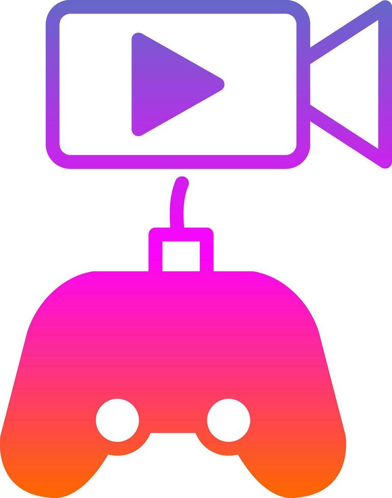Live Stream Vector Icon Design